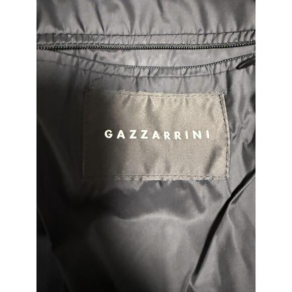 Gazzarrini Jacket Mens 50 Blue Quilted Moto Biker Full Zip Made in Italy Nylon - Picture 8 of 16